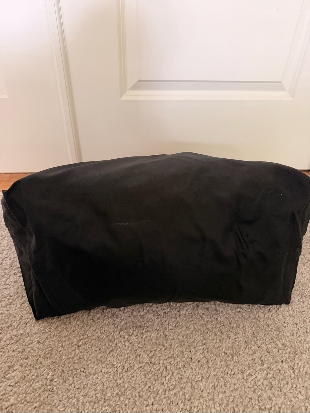 Longchamp Black Nylon Tote with Brown Leather Trim travel bag - Picture 3 of 8